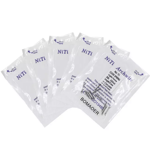 1-100×Dental orthodontic niti close spring light force DIA 0.01 inch 9mm length