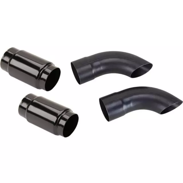 Shorty Race Mufflers, 6 x 3 Inch and Kickout Tail Pipe Tipes