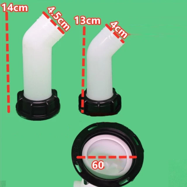 Shenzhen LangTao Bang International Trade Co., Ltd. 1000L IBC Water Tank 5,1 cm prolunga Scarico beccuccio rubinetteria ugello Tubo Tappo valvola raccordi