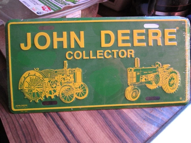 John Deere Collector Metal Plate Sign 12"W X 6"T New in Wrapper