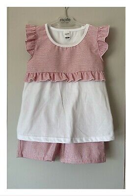 Girls Age 6 Years Top & Shorts Set Spanish traditional New Rapife Candy stripe