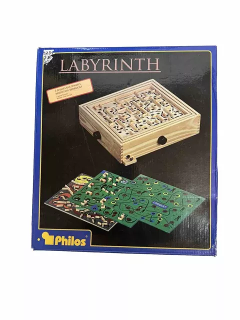Geschicklichkeitsspiel Labyrinth aus Holz Philos