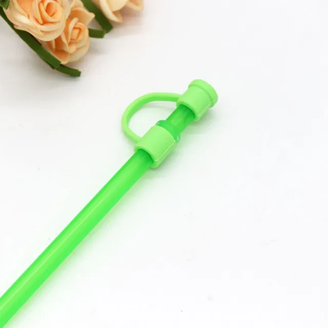 Straw Cover Set Reusable Drinking Straw Tips Compatible With 6 8 mm 10 Colors
