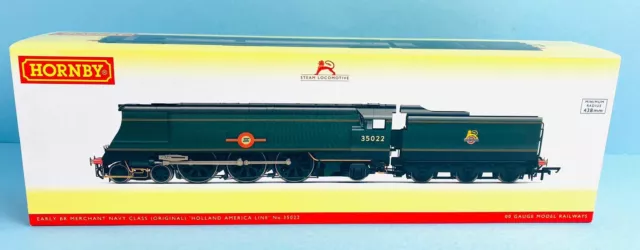 Hornby 'Oo' Gauge R3716 Early Br Merchant Navy 'Holland America Line' No.35022