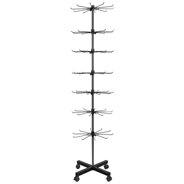 Retail Display Stand 7 Tier Spinner Display Rack Hats Jewelry Keychain Craft Sho