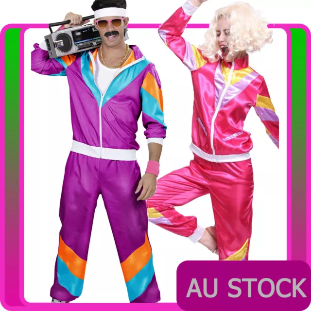 COUPLE 80S SHELL Suit Tracksuit Costume 1980s Height of Fashion Retro ...