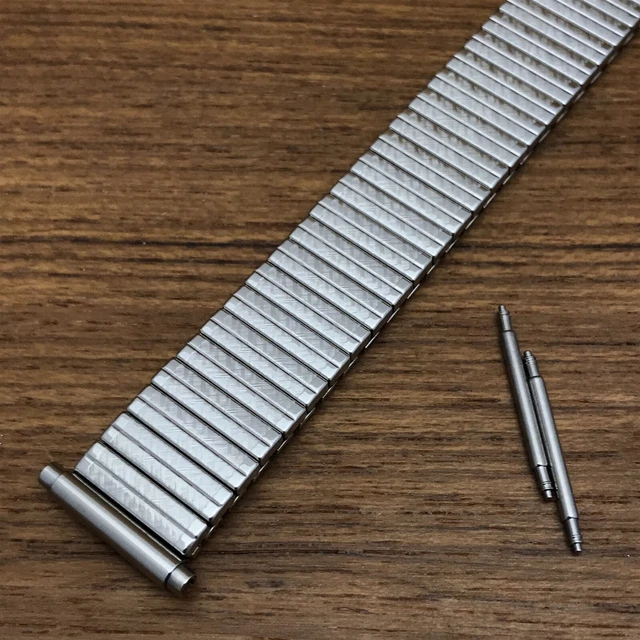 JB Champion Long Stainless Steel Expansion 1970s Vintage Watch Band 16mm-19mm