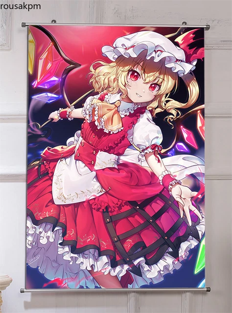 Anime Flandre Scarlet TouHou Project Poster Wall Scroll Hanging Painting 60*90cm