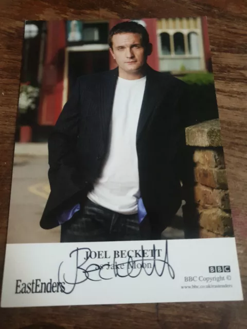 BBC EastEnders Jake Moon Hand Signed Cast Card Joel Beckett Autograph