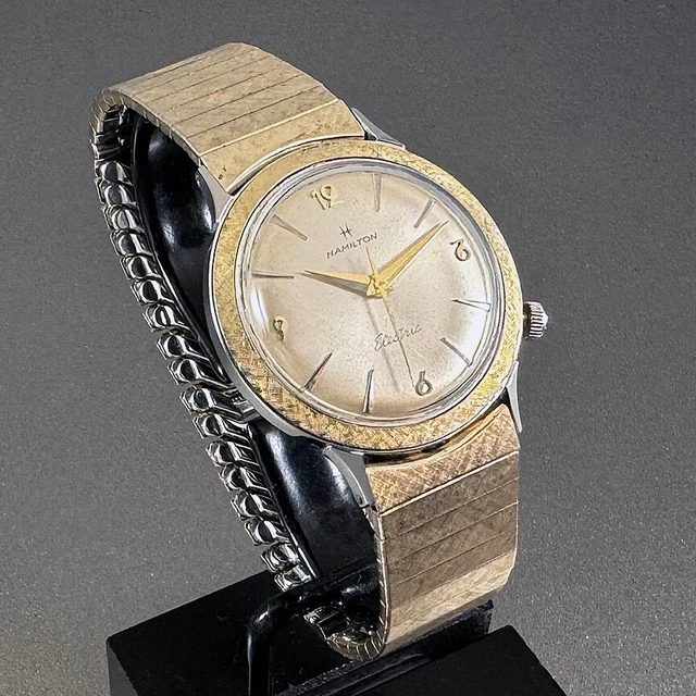 NICE HAMILTON ELECTRIC Watch Nautilus 405; SS & YGF Case; Orig