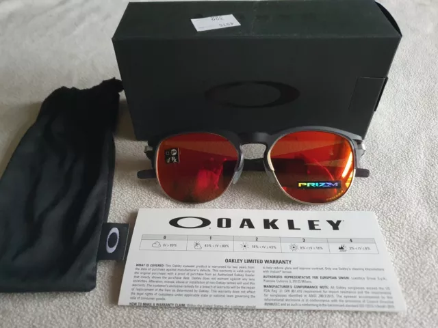 Oakley Latch Key Prizm ruby mirror sunglasses Matte Black Ink. OO9394M-0352. New