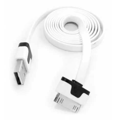 ★ Haute Qualite ★ 3M Cable Usb Blanc Plat Charge + Synchro ★ Ipad 1 2 3 New Flat