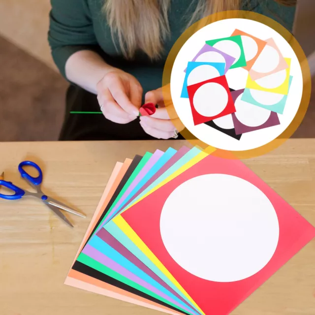 10 piezas de papel para pintar cartón de papel de colores papel artesanal niño grueso