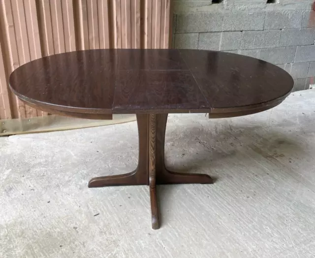 Table ronde à rallonge Vintage 1960-70