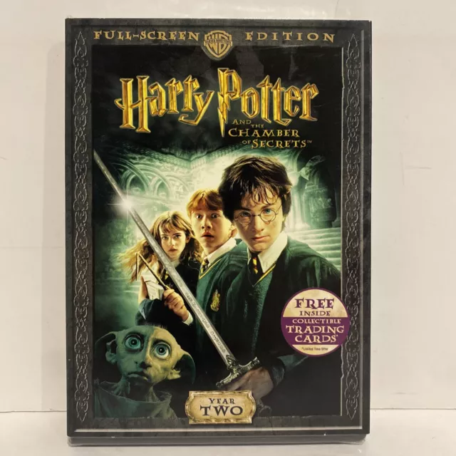 Harry Potter and the Chamber of Secrets (DVD, 2007, Full Frame + Cards) SEALED