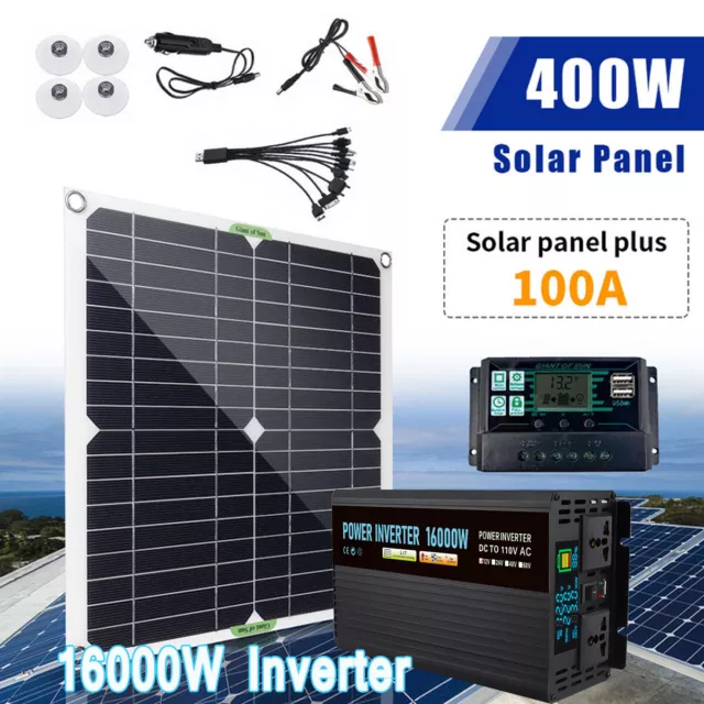 16000W Car Power Inverter DC 12V To AC 110V Pure Sine Wave Solar Converter LCD