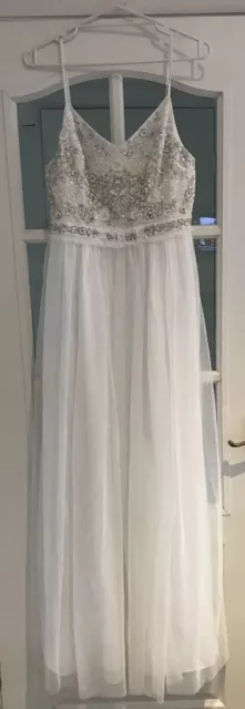 FRENCH CONNECTION GENOA Wedding Bridal Embroidered Maxi Dress 10UK
