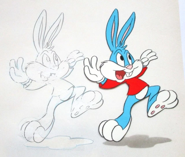 TINY TOONS ADVENTURES Warner Brothers WB PRODUCTION CEL +Matching ...
