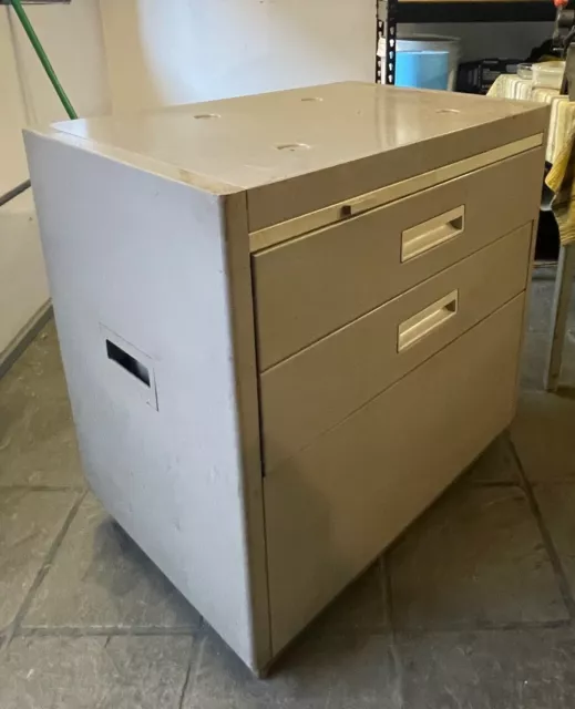 4 Drawer Grey vintage industrial metal filing cabinet