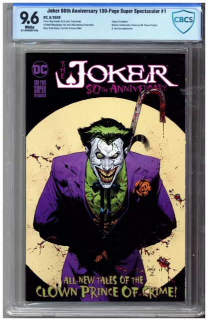 Joker 80th Anniversary 100-page Super Spectacular # 1   CBCS  9.6   NM+   Wht pg