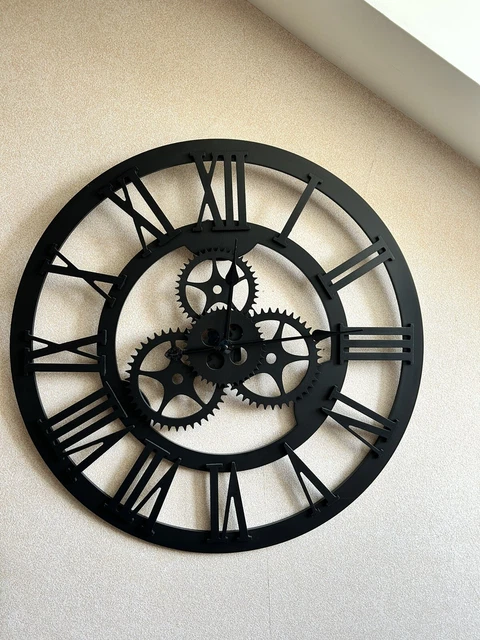 Horloge Murale Noire