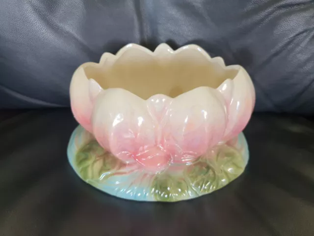 Vintage Clarice Cliff Water Lily Lotus Bowl Vase 1930s