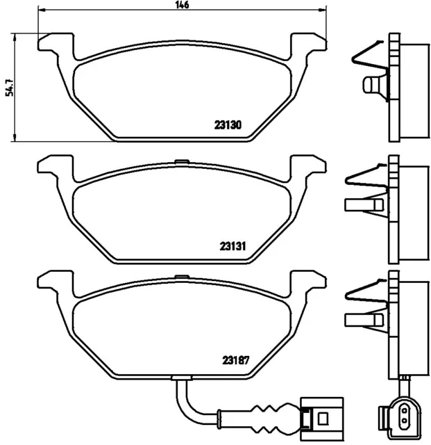 Kit Dischi + Pastiglie Freno Brembo Vw Golf Vi (5K1) 1.6 Tdi 77Kw 105Cv Ant 3