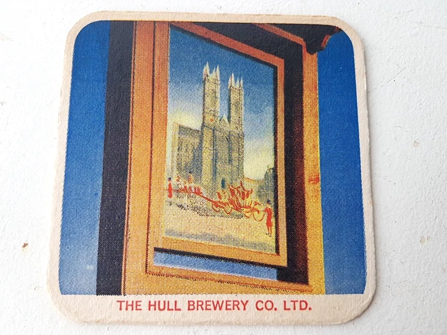 Vintage HULL BRAUEREI - Die Abtei (S3/2)... Katze Nr. 104 Biermatte/Untersetzer