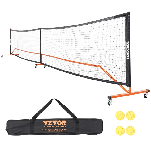 Filet de pickleball robuste de luxe avec roues Mauritius