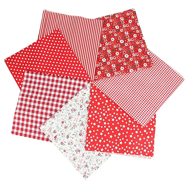 Quilting Delight 7 STCK. verschiedene Baumwollstoffkonvolut zum Nähen und Baste
