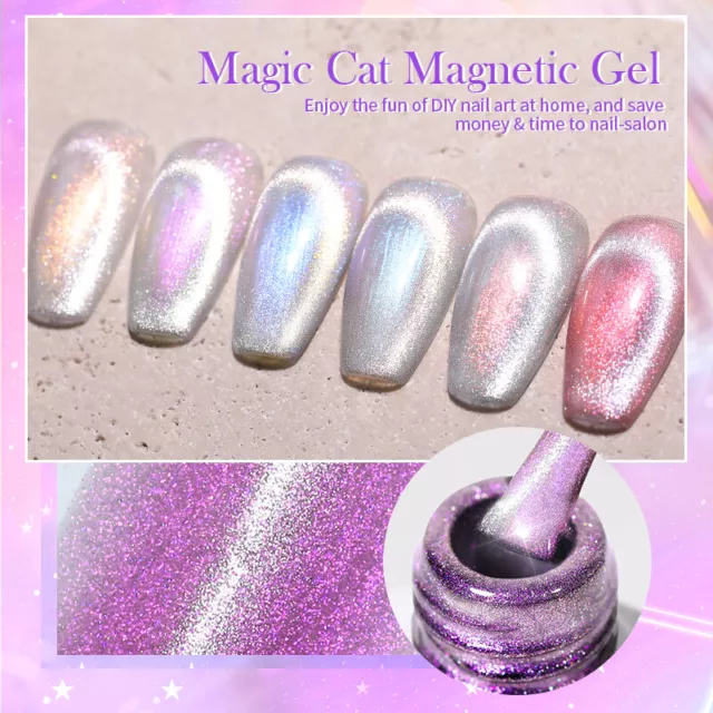 BORN PRETTY 10ml Magic Cat Magnetic Gel Aurora Effect Soak Off UV Gel Nail Art 3