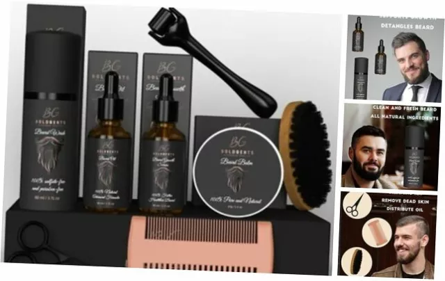 Professional Beard Growth Kit | Men Grooming and Trimming Kit