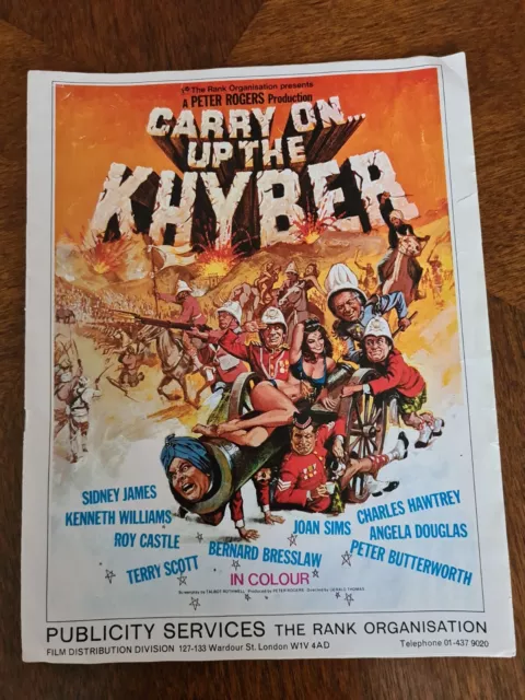 Carry On film Up The Khyber original publicity Booklet