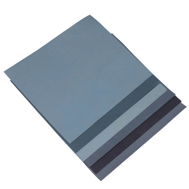 12 Sand Paper Dry Wet Sandpaper Sanding Abrasive Carabiner Furniture Pad
