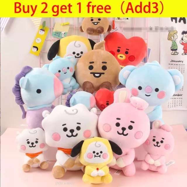 KPOP BTS21 Doll Plush Toys TATA COOKY CHIMMY KOYA SHOOKY MANG V Gift Doll TOY UK