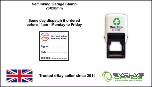 Garage Mechanics Rubber Stamp Self Inking Not Manual Excellent Service & History
