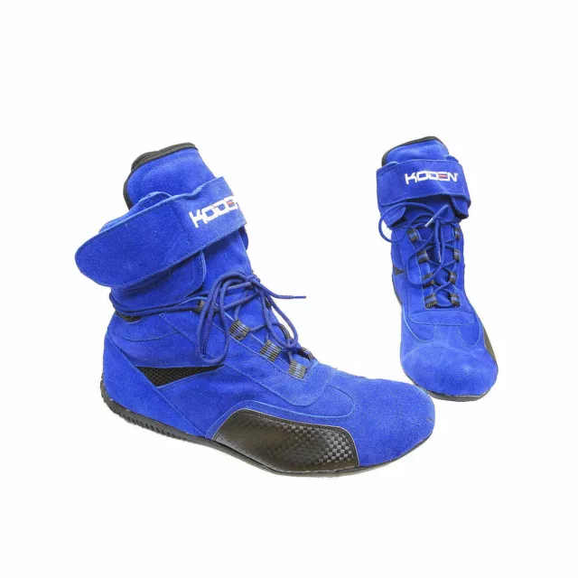 Koden M51 Kart Motorsport Racing Shoes Blue UK 4 Full Length Boots