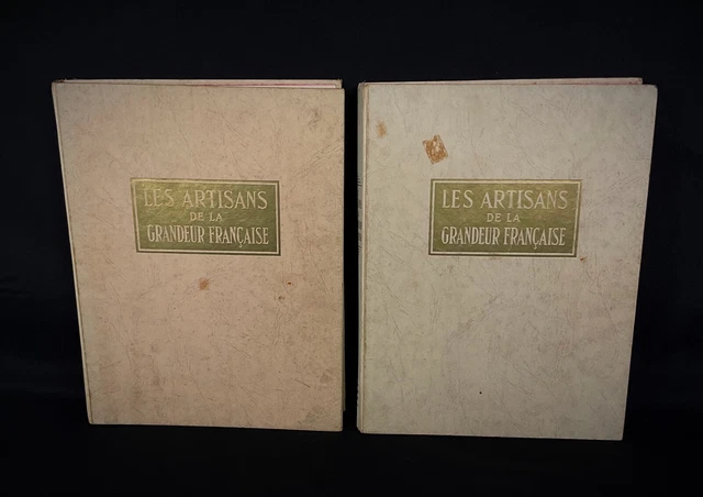 Ancien livre "Les artisans de la grandeur Française" B.Arnaud Tome 1 & 2