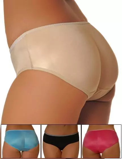 WOMEN PADDED PANTY Booty Enhancer Thick Built-in Pads Butt Booster