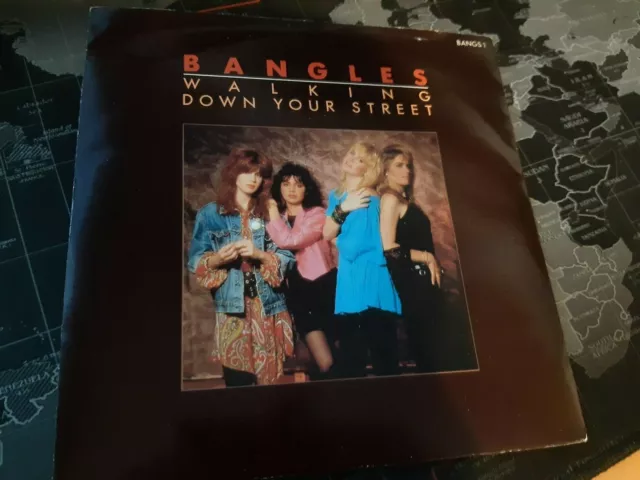 Bangles - Walking down your street.  7" vinyl record