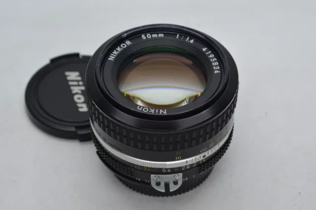 [NEAR MINT+] Nikon Ai NIKKOR 50mm f1.4 Manual Focus Lens From JAPAN #3154