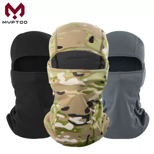 (Pack of 3) Balaclava Thin Neck Cover Gaiter Outdoor Summer Full Face Mask Scarf