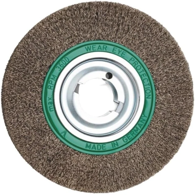 Stainless Steel Wire Brush with Fine Finish for Thick-Walled Pipes, Profiles and