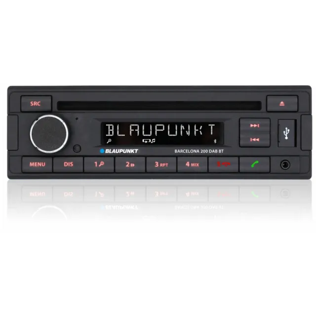 Autoradio 1DIN avec CD + DAB + Bluetooth / MP3 / USB / RDS / FM/AM