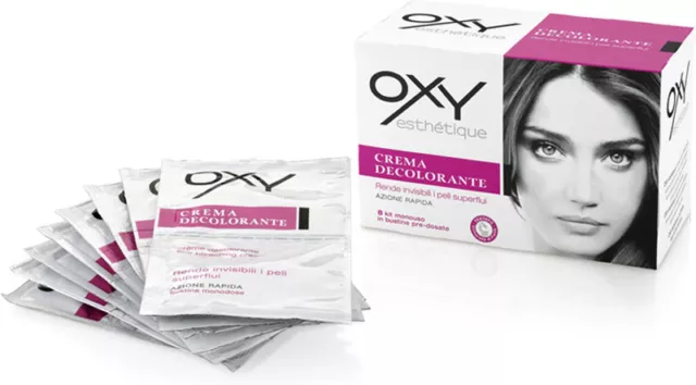 Oxy Crema Decolorante Bustine Monodose Viso e Corpo 8 x 9.40 ml