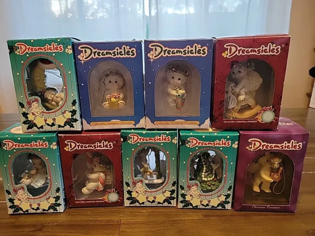 Dreamsicles Lot Of 9 Collectable Christmas Ornaments With Boxes