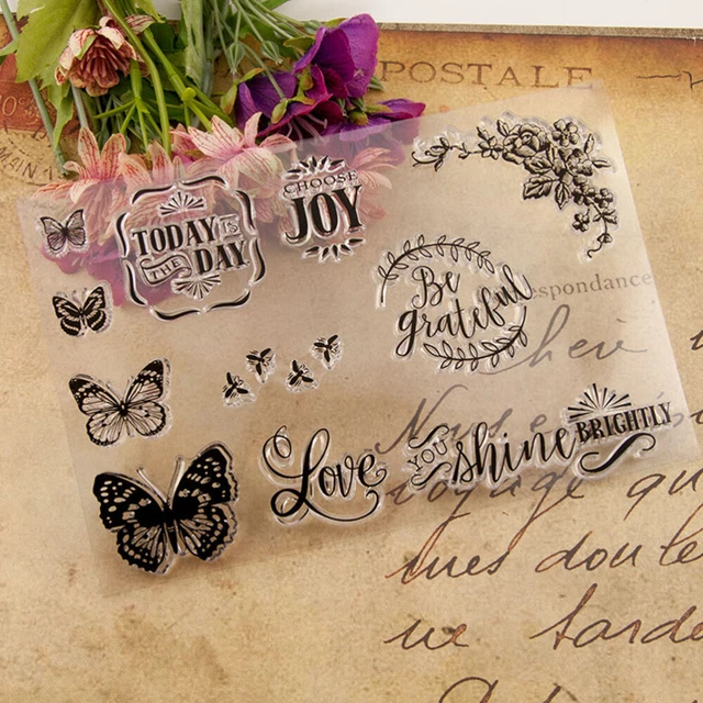 Word Stamps Sentiment Stamps Christmas Words Clear Stamp Scrapbooking Stickers