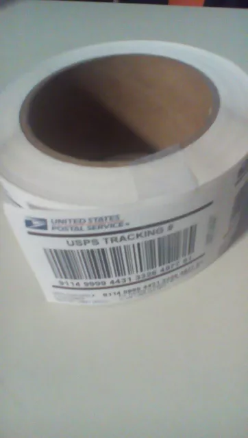 Roll of 350 USPS Tracking # Barcode Stickers Labels B16