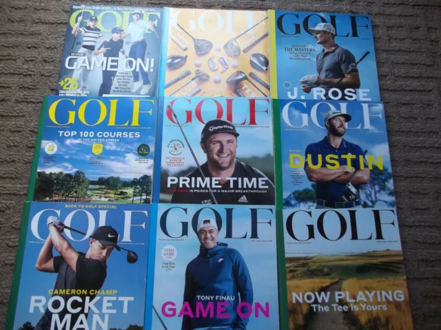 Complete Year 2020 Golf Magazines Top Golf Courses Cameron ChampTony Finau Rose