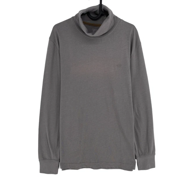 Camel Active Hommes Gris Manches Longues Henley Col T-Shirt Taille M